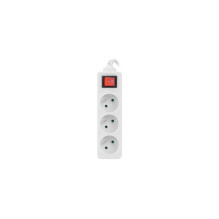 Extension Cord - Lanberg 3M 3 AC Sockets With Switch White