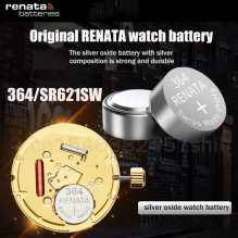 Baterija - Renata 364 MP-E (SR621SW) baterijos 10 vnt. Baterija - Renata 364 MP-E (SR621SW) baterijos 10 vnt.
