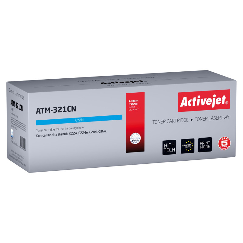 Toneris - Activejet ATM-321CN suderinamas su Konica Minolta TN321C mėlynas