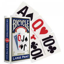 Bicycle Large Print Playing Cards (Blue)
