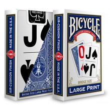 Bicycle Large Print Playing Cards (Blue)