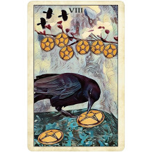 US Games Systems Crow Tarot Pocket Edition Cards