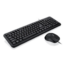 Klaviatūros Ir Pelės Rinkinys - iBox OFFICE KIT II USB QWERTY 1600 DPI Juoda Klaviatūros Ir Pelės Rinkinys - iBox OFFICE KIT II USB QWERTY 1600 DPI Juoda