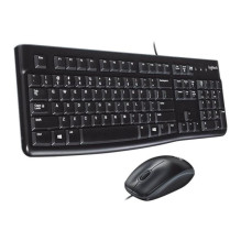 Keyboard and mouse - Logitech Desktop MK120 Wired USB keyboard and mouse Black Keyboard and mouse - Logitech Desktop MK120 Wired USB keyboard and mouse Black