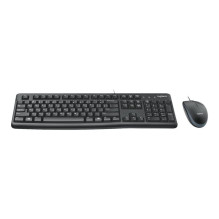 Keyboard and mouse - Logitech Desktop MK120 Wired USB keyboard and mouse Black Keyboard and mouse - Logitech Desktop MK120 Wired USB keyboard and mouse Black
