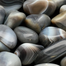Ancient Wisdom Grey Agate Botswana (24 pcs. Size S)