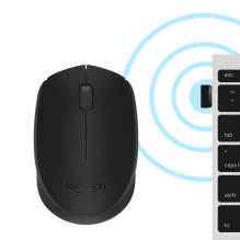 Belaidis Pelė - Logitech B170 12 Mėnesių Baterijos Gyvenimo Trukmė 10m Nuotolis Juoda Belaidis Pelė - Logitech B170 12 Mėnesių Baterijos Gyvenimo Trukmė 10m Nuotolis Juoda