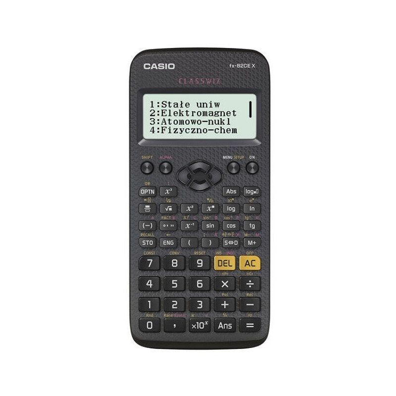 Skaičiuotuvas - Casio Fx 82CEX, Juodas, 12 Skaitmenų Ekranas