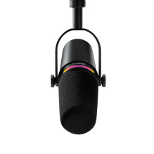 Mikrofonas - Shure MV7+ su XLR / USB-C jungtimi, Juodas