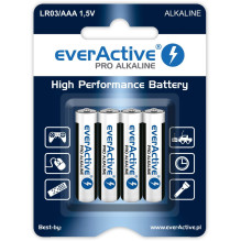 Baterijos - EverActive Pro Šarminės LR6 AA 4 vnt. Baterijos - EverActive Pro Šarminės LR6 AA 4 vnt.