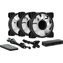 Ventiliatoriai - Aerocool Mirage 12 ARGB Pro 12 cm Juodi
