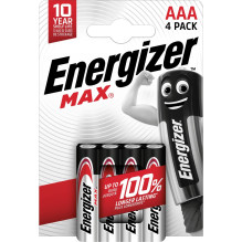 Baterijos - Energizer Max AAA LR03, 4 Vnt. Baterijos - Energizer Max AAA LR03, 4 Vnt.