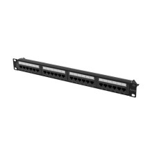Komutacinė Panelė - Lanberg PPUA-1024-B 24-Portų Cat6a 1U Juodas Komutacinė Panelė - Lanberg PPUA-1024-B 24-Portų Cat6a 1U Juodas