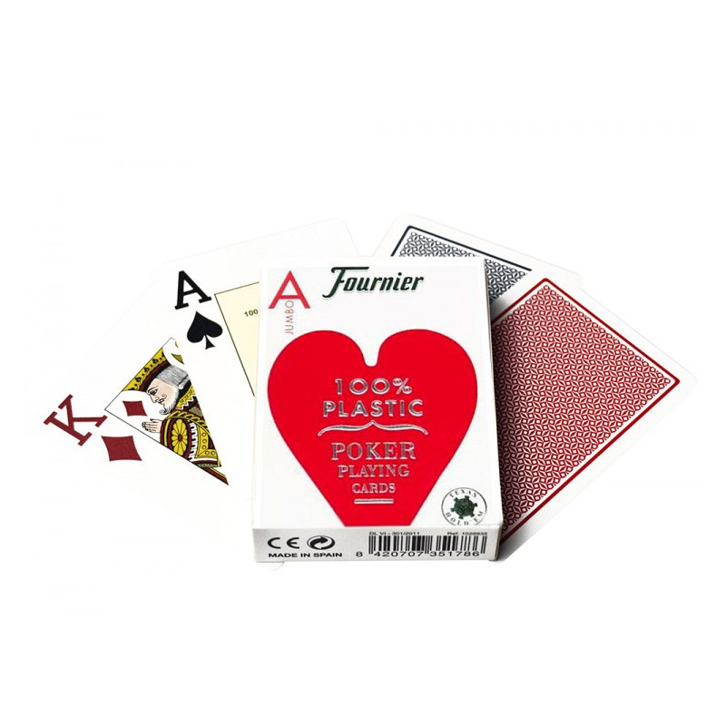 Fournier 2800 Poker Cards (Red)