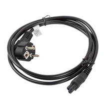 Power Cord - Lanberg CEE 7/7 to C5 0.18m Black