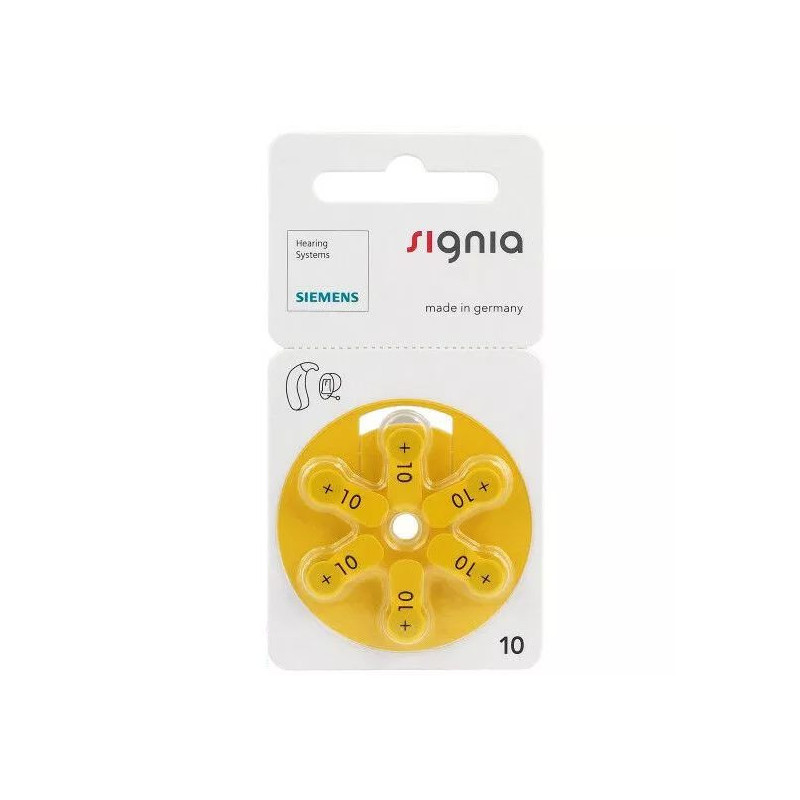 Hearing Aid Batteries Signia 10 PR70 6BL 6 pcs.