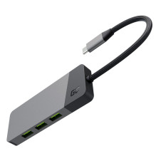 USB Adapter - GC Connect 7W1 (3XUSB 3.1, HDMI 4K 60Hz, USB-C PD 85W, MicroSD / SD)