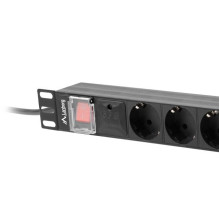 Ilgiklis - Lanberg 19" PDU 16A 8x Šuko 2m