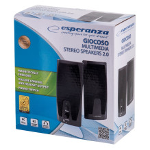 Speaker - Esperanza EP110 2-Way 6W 4Ω Wired Black Speaker - Esperanza EP110 2-Way 6W 4Ω Wired Black