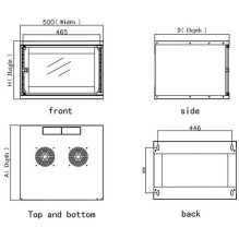 Sieninė Serverinė Spinta - Techly I-CASE EL-1006B32 6U 50kg Juoda Sieninė Serverinė Spinta - Techly I-CASE EL-1006B32 6U 50kg Juoda