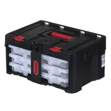Toolbox - KETER Stack\'N\'Roll with 3 organizers Black Toolbox - KETER Stack\'N\'Roll with 3 organizers Black