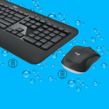 Wireless Keyboard and Mouse - Logitech MK540 Advanced 10m Range, Spill Resistant