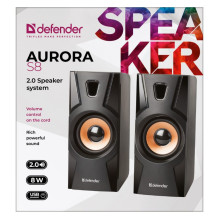 Garsiakalbiai - Defender Aurora S8 2.0 8W USB Garsiakalbiai - Defender Aurora S8 2.0 8W USB