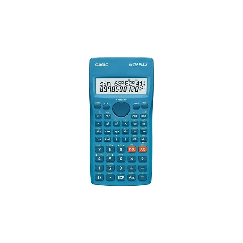 Skaičiuotuvas - Casio Fx-220Plus-2 Mėlynas, 12 Skaitmenų Ekranas