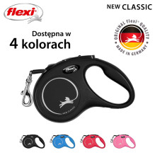Šunų Pavadėlis - Flexi Classic 5m Mažiems Veislėms Juodas Šunų Pavadėlis - Flexi Classic 5m Mažiems Veislėms Juodas
