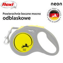 Dog Leash - Flexi 5 m Black, Yellow