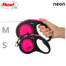 Dog Leash - Flexi New Neon S 5m Yellow Retractable Leash Dog Leash - Flexi New Neon S 5m Yellow Retractable Leash