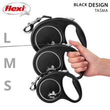 Dog Leash - Flexi Black Design L 5m Dog Leash - Flexi Black Design L 5m