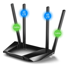 Wireless Router - CUDY LT400 300 Mbps 2.4 GHz 4G LTE SIM Black Wireless Router - CUDY LT400 300 Mbps 2.4 GHz 4G LTE SIM Black