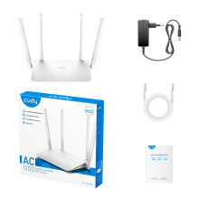 Wireless Router - Cudy WR1300 Dual Band Gigabit Ethernet White Wireless Router - Cudy WR1300 Dual Band Gigabit Ethernet White