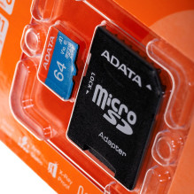 MicroSD Card - Adata 64GB Class 10 UHS-I Gold