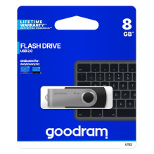 USB Flash Drive - Goodram UTS2 8GB Black / Silver USB Flash Drive - Goodram UTS2 8GB Black / Silver