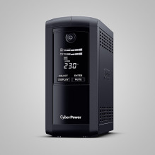 Uninterruptible Power Supply (UPS) - CyberPower Tracer III VP700ELCD-FR 0.7 kVA 390 W 4 AC Outputs Uninterruptible Power Supply (UPS) - CyberPower Tracer III VP700ELCD-FR 0.7 kVA 390 W 4 AC Outputs