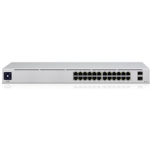 Komutatorius - Ubiquiti Unifi 24 prievadų valdomas, sidabrinis Komutatorius - Ubiquiti Unifi 24 prievadų valdomas, sidabrinis