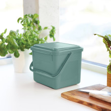 Waste Container - ROTHO Green 4.5L Recycled Technopolymer Waste Container - ROTHO Green 4.5L Recycled Technopolymer