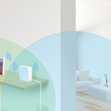 Wireless Router - TP-Link TL-WR802N 2.4 GHz Blue / White