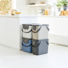 Atliekų Konteineris - ROTHO Albula 25L Technopolimeras su Pakabinimo Skylute Cappuccino Atliekų Konteineris - ROTHO Albula 25L Technopolimeras su Pakabinimo Skylute Cappuccino