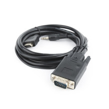 Video Adapter - Gembird A-HDMI-VGA-03-6 1.8 m HDMI VGA 3.5 mm Black Video Adapter - Gembird A-HDMI-VGA-03-6 1.8 m HDMI VGA 3.5 mm Black
