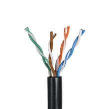 Tinklo Kabelis - Q-LANTEC KIU5OUTS305Q Cat5e 305 m Juodas Tinklo Kabelis - Q-LANTEC KIU5OUTS305Q Cat5e 305 m Juodas