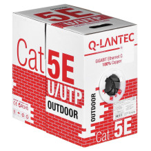 Network Cable - Q-LANTEC KIU5OUTS305Q Cat5e 305 m Black Network Cable - Q-LANTEC KIU5OUTS305Q Cat5e 305 m Black