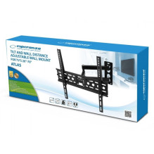 TV Mount - Esperanza ERW016 26'-70' 45kg Height Adjustable Tilt 15° Black
