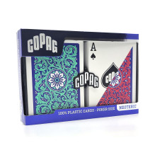 Copag 1546 Neoteric Poker Size Standard Index Playing Cards Double Deck (Red Green)