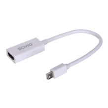Vaizdo Adapteris - Savio CL-57 Mini DisplayPort į HDMI 0,2 m Baltas