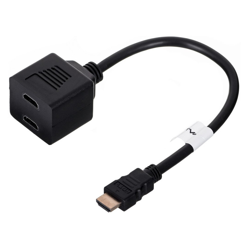Video Splitter - Lanberg AD-0019-BK, HDMI 2x, Black