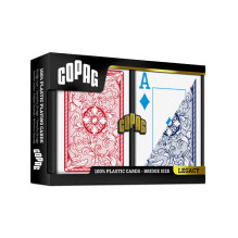 Copag Legacy Bridge Jumbo Index 4 Colors Žaidimo Kortos Dviguba Kaladė (Raudonos Ir Mėlynos)