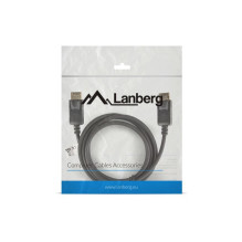 DisplayPort Cable - Lanberg 1.8 M Black DisplayPort Cable - Lanberg 1.8 M Black